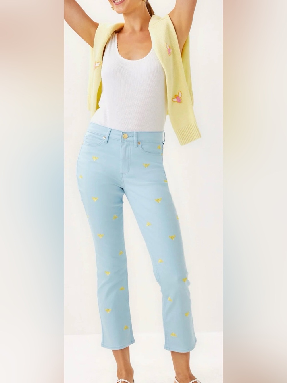 Lilly Pulitzer High-Rise Crop Jeans. Size 2